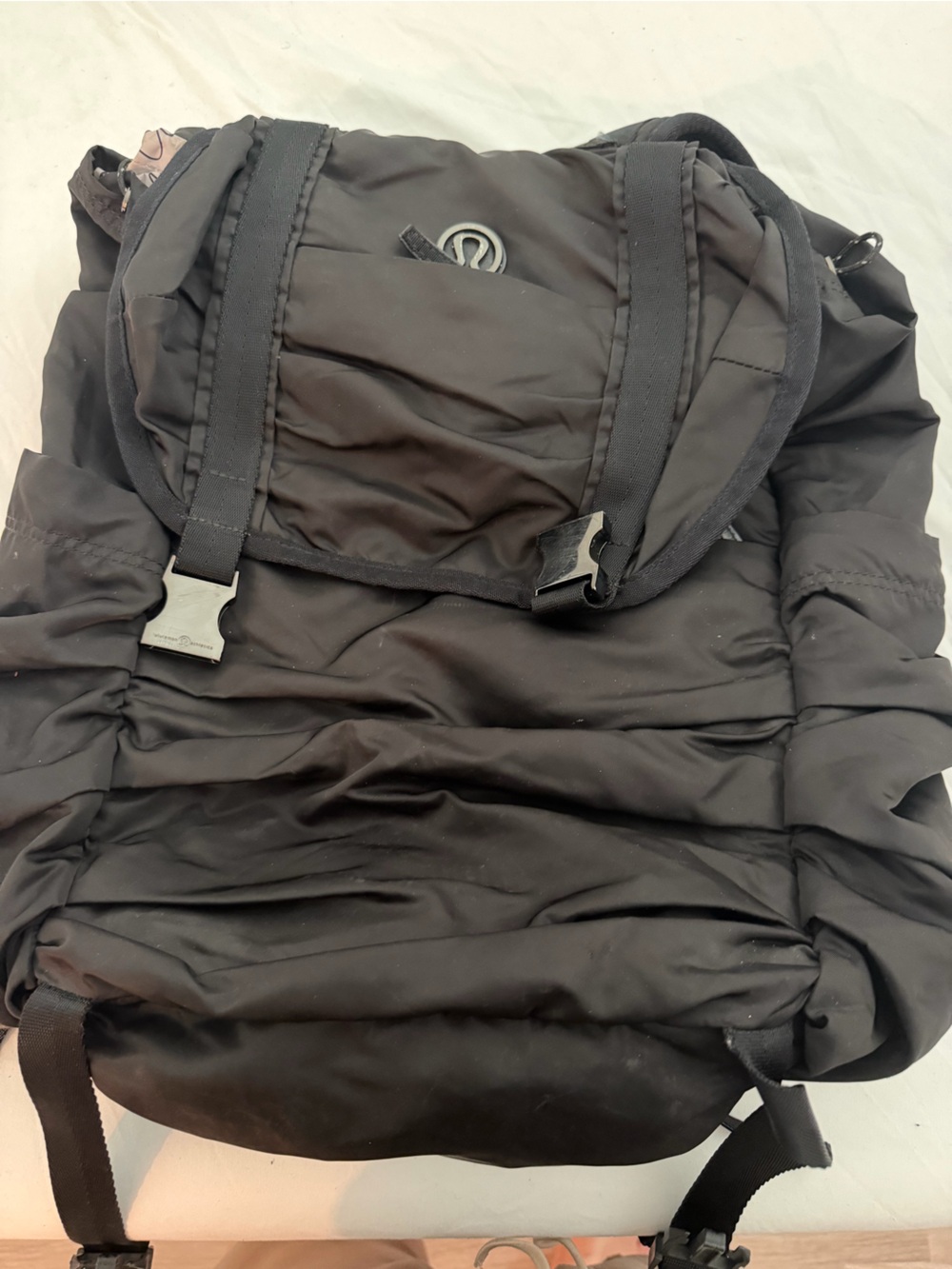 lululemon athletica Black Roll-Top Backpack